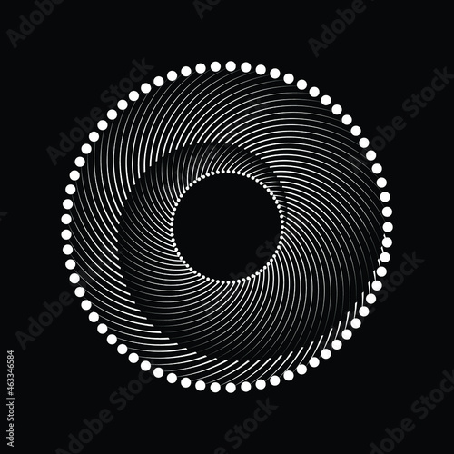 Rotating speed Lines in Spiral Form for comic books . fireworks Explosion background . Vector Illustration . Starburst round Logo . Spiral Design element . Abstract Geometric star rays . Sunburst .