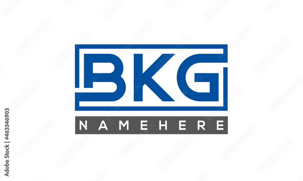 BKG creative three letters logo BKG creative three letters logo