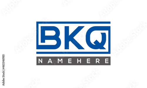 BKQ creative three letters logo