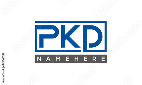 PKD creative three letters logo
