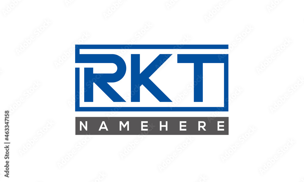 RKT creative three letters logo RKT creative three letters logo