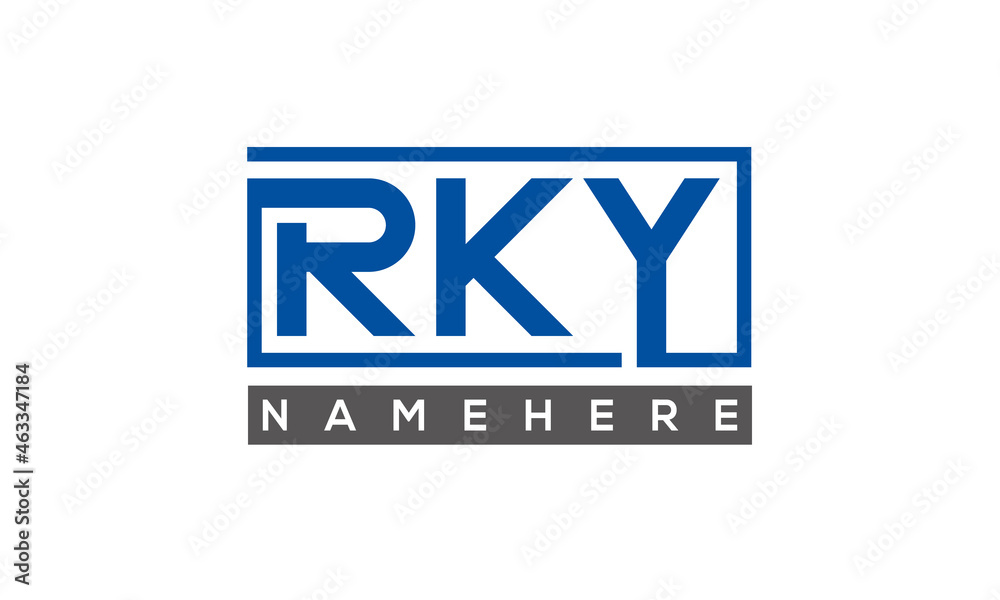 RKY creative three letters logo RKY creative three letters logo