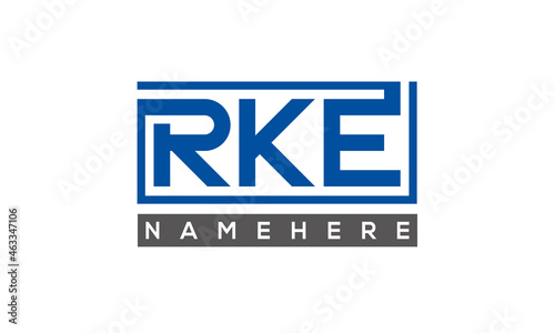 RKE creative three letters logo photo