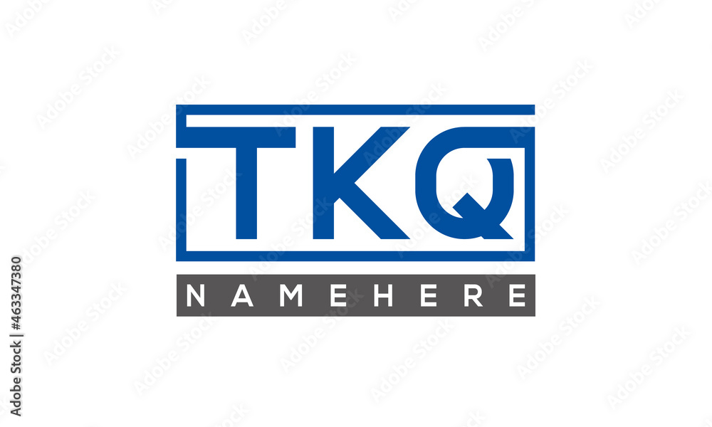 TKQ creative three letters logo TKQ creative three letters logo