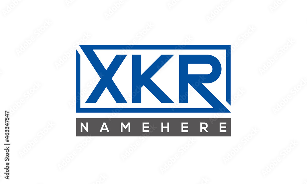 XKR creative three letters logo XKR creative three letters logo