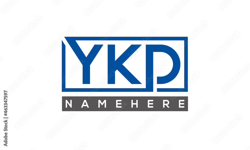 YKD creative three letters logo YKD creative three letters logo
