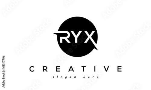 RYX creative circle letters logo design victor photo