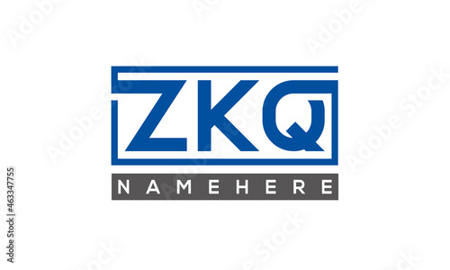 ZKQ creative three letters logo 