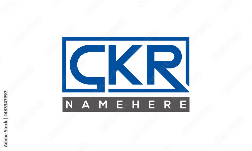 CKR creative three letters logo CKR creative three letters logo