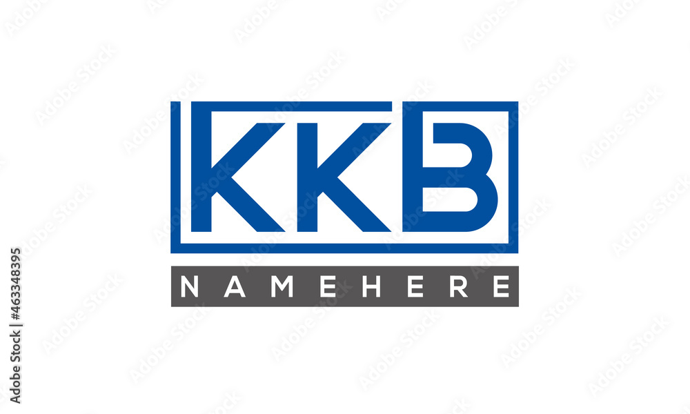 KKB creative three letters logo KKB creative three letters logo