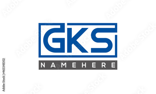 GKS creative three letters logo	