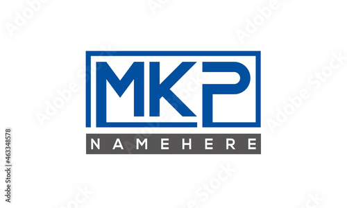 MKP creative three letters logo 