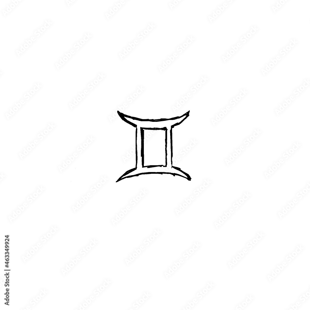 gemini symbol (sketch) gemini symbol (sketch)
