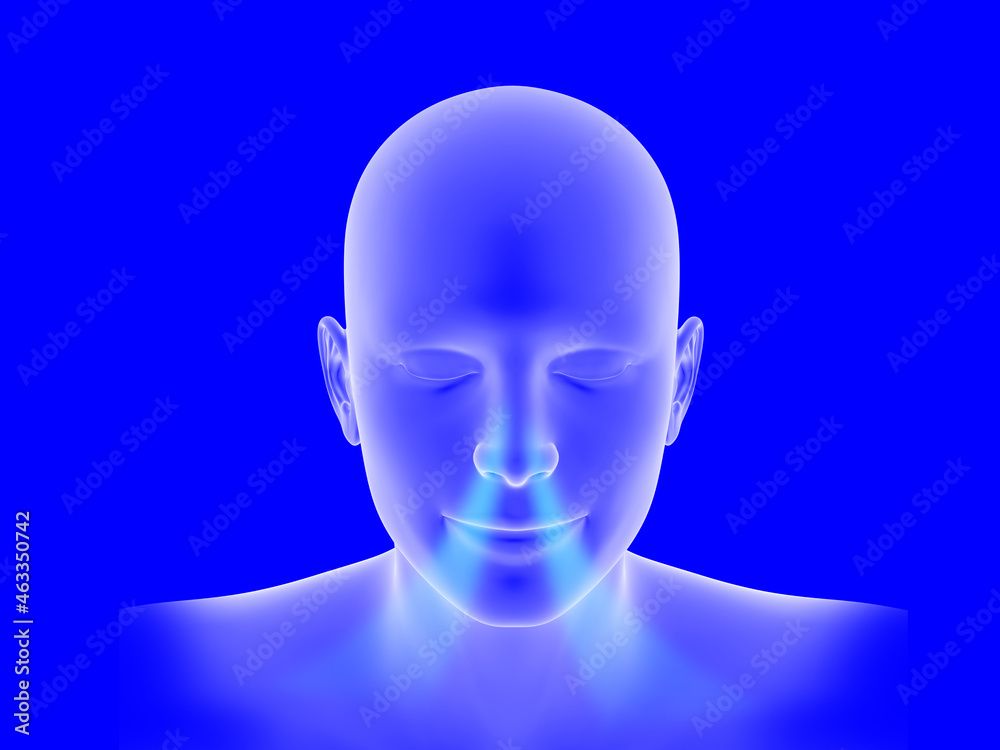 nasal breathing 3D illustration nasal breathing 3D illustration