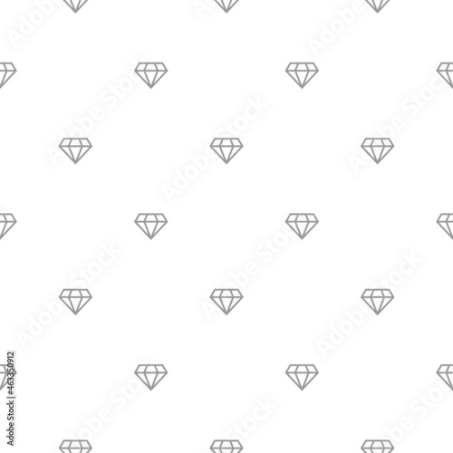 Diamond, crystal or brilliant line seamless pattern. Best, royal, vip, precious wallpaper.