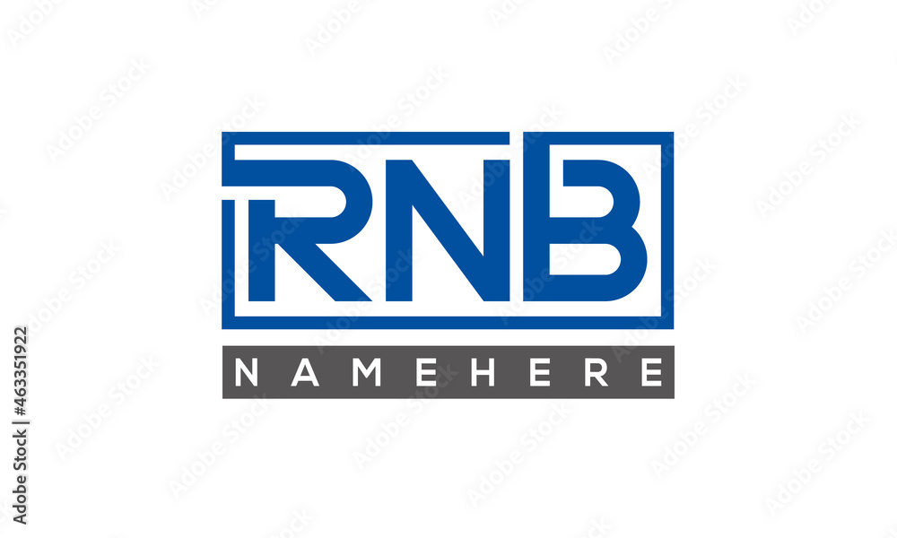 RNB creative three letters logo RNB creative three letters logo