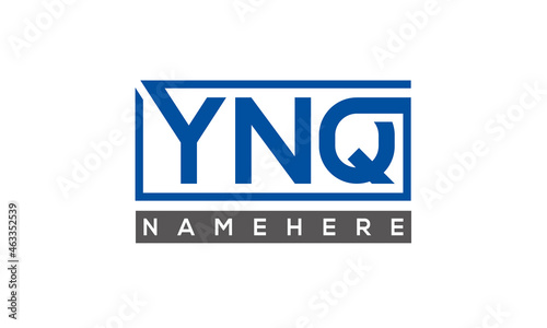 YNQ creative three letters logo 