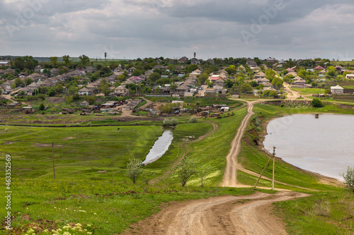 View of the small village, Republic of Moldova. photo