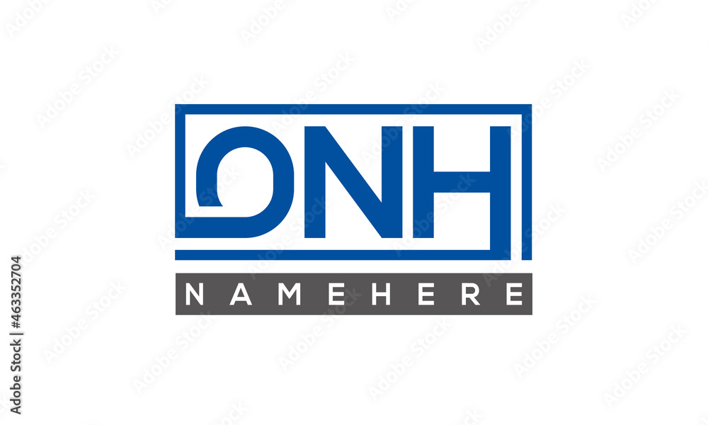 ONH creative three letters logo ONH creative three letters logo