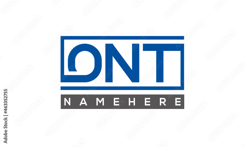 ONT creative three letters logo ONT creative three letters logo
