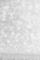 Silver glitter holiday background