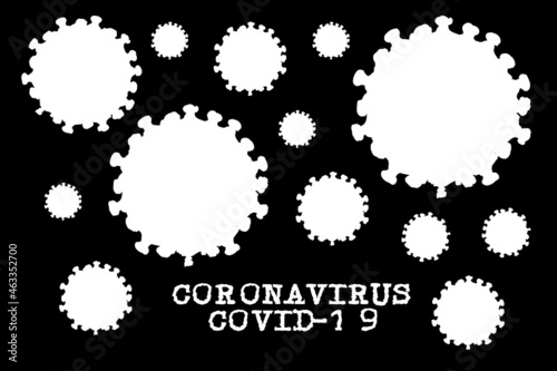 Virus background, stop the pandemic virus spread vector