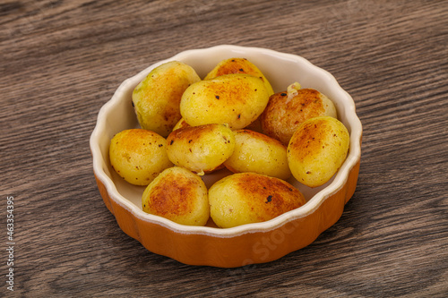 Roasted baby potato in the bowl