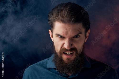 portrait of a man smoke nicotine fashion Lifestyle isolated background © SHOTPRIME STUDIO