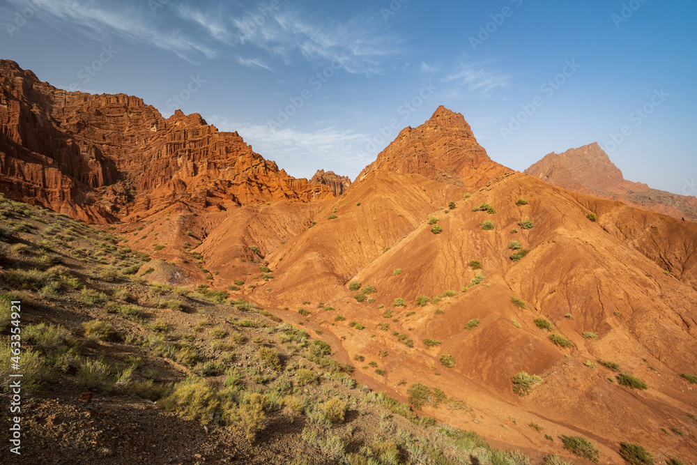 The Tianshan canyon in Xinjiang, China