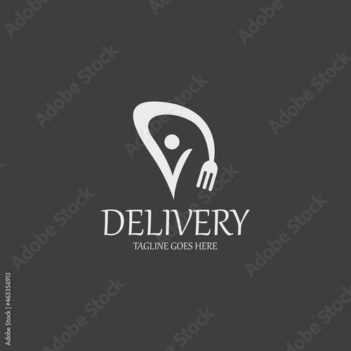 Delivery logo design template. Vector illustration