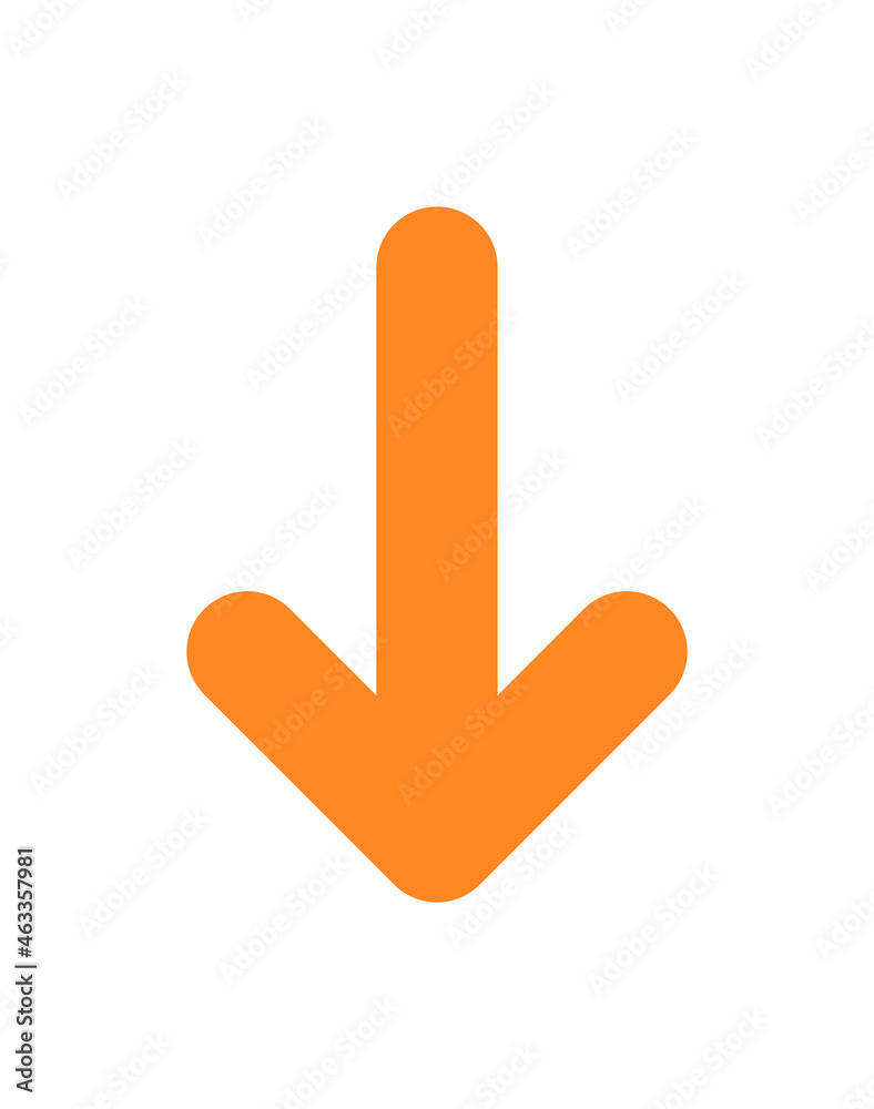Arrow down icon design illustration Arrow down icon design illustration