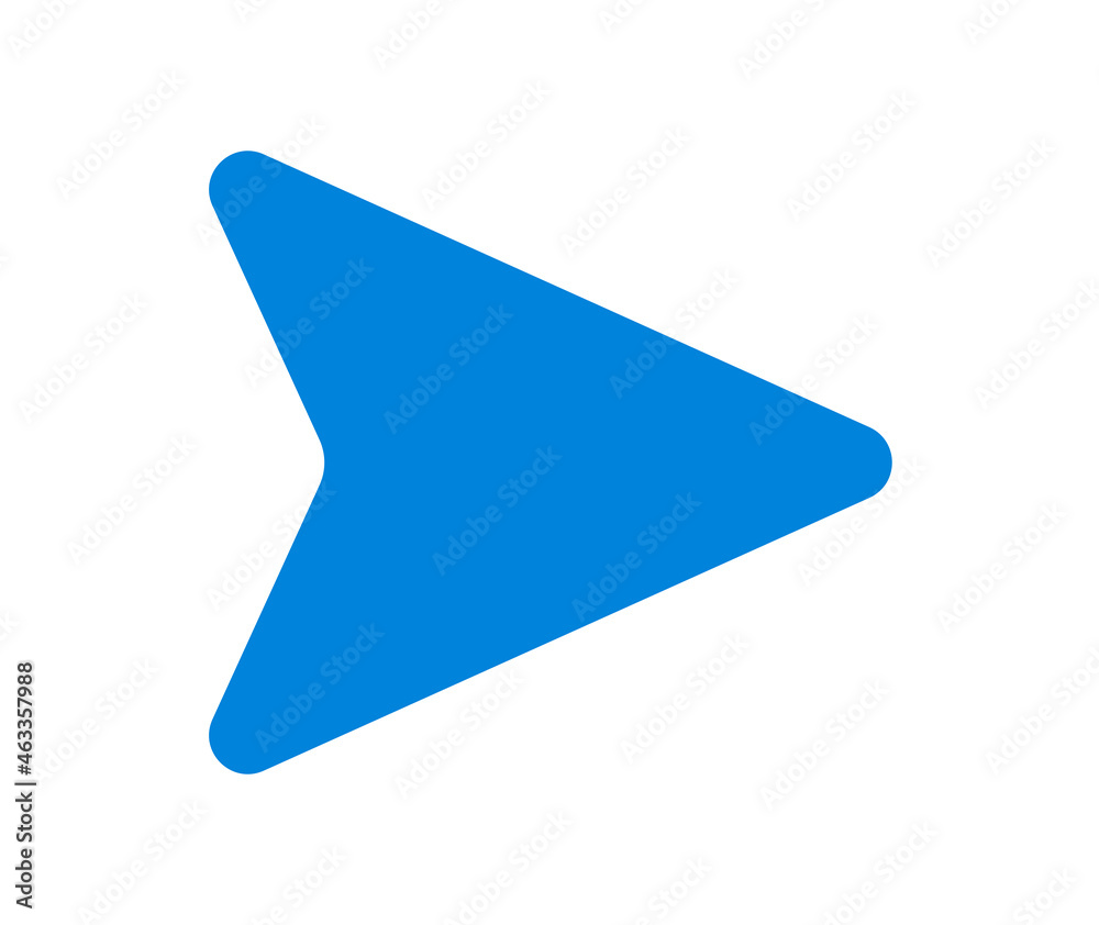 Cursor arrow on right icon vector Cursor arrow on right icon vector