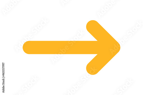 Right arrow direction icon vector.