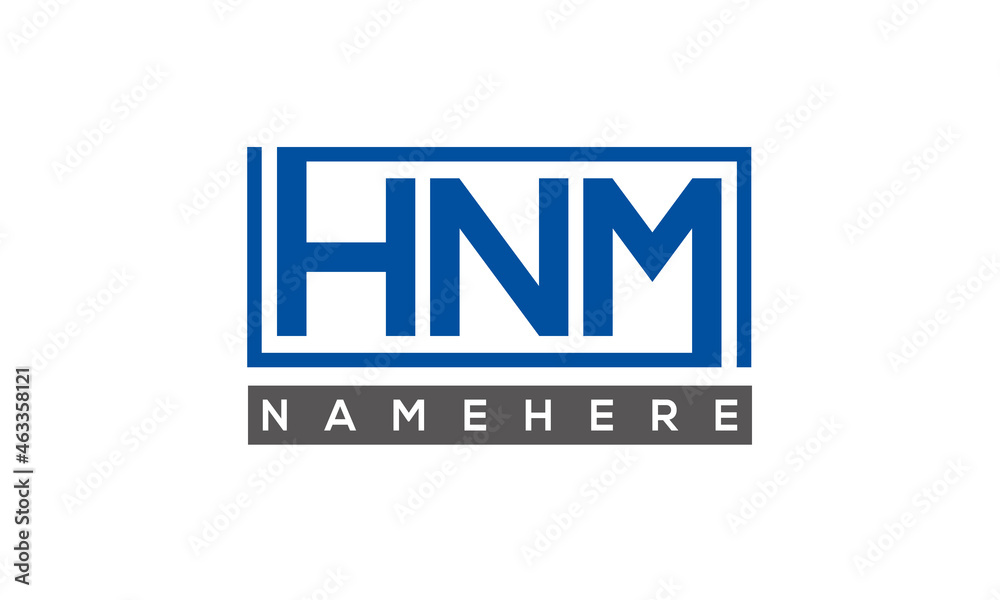 HNM creative three letters logo HNM creative three letters logo