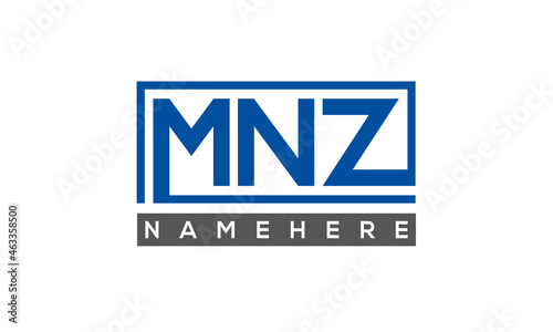 MNZ creative three letters logo
