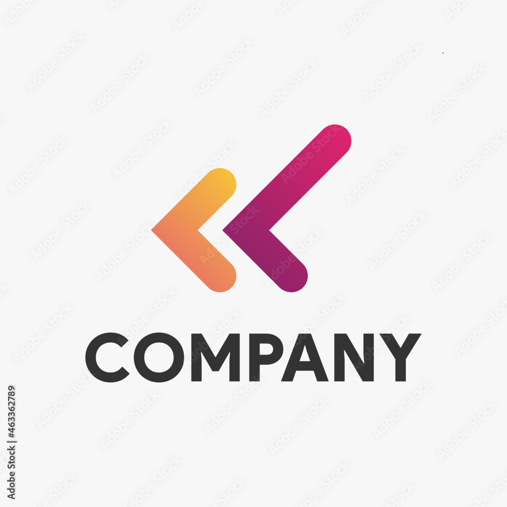 L letter logo double arrow L letter logo double arrow