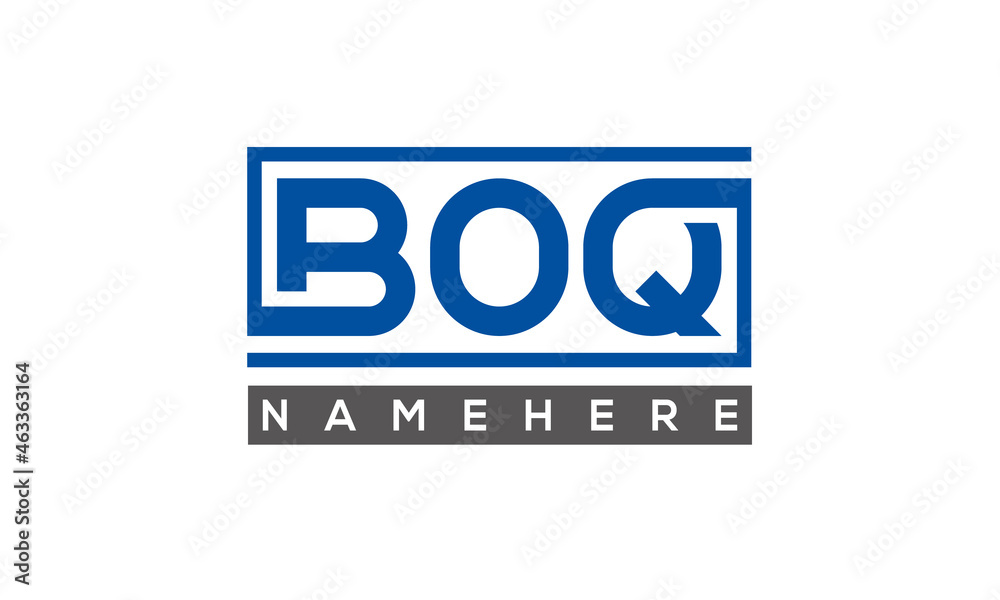 BOQ creative three letters logo BOQ creative three letters logo
