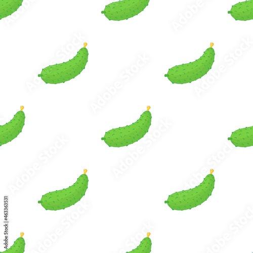 Cucumber pattern seamless background texture repeat wallpaper geometric vector