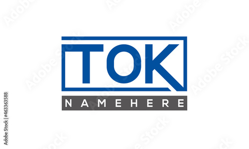 TOK creative three letters logo