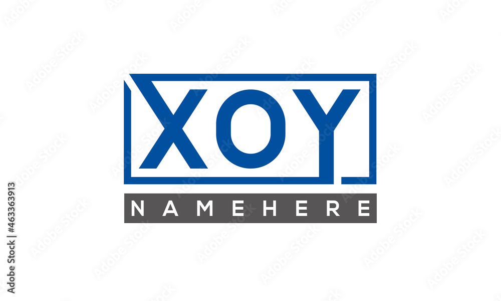 XOY creative three letters logo XOY creative three letters logo