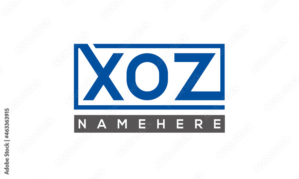 XOZ creative three letters logo XOZ creative three letters logo