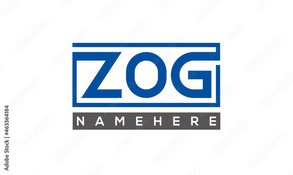 ZOG creative three letters logo ZOG creative three letters logo