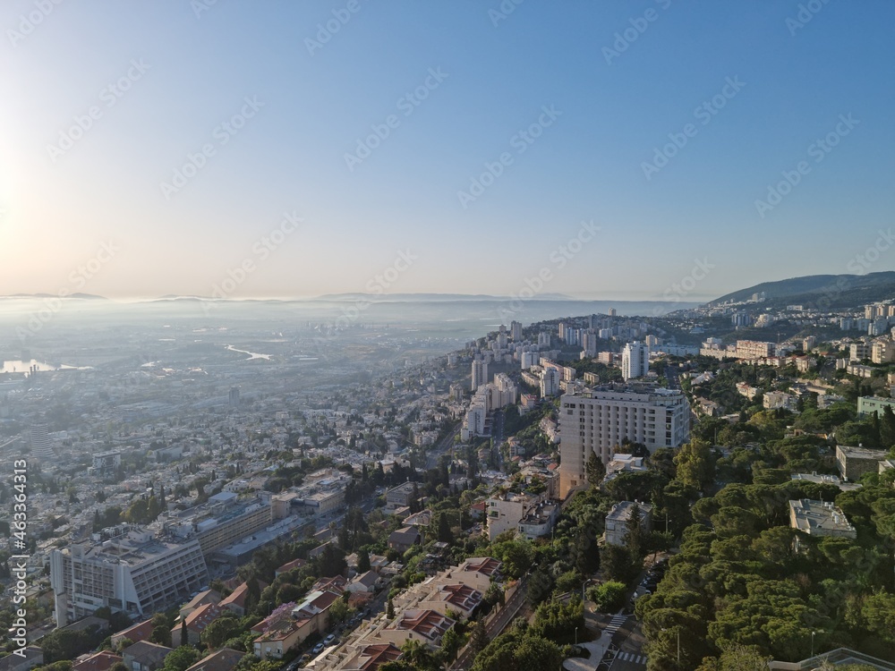 Haifa misty morning