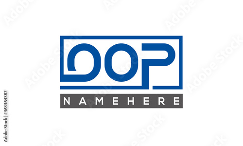 OOP creative three letters logo