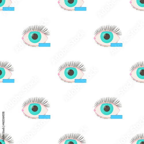 Myopia eyesight disorder pattern seamless background texture repeat wallpaper geometric vector