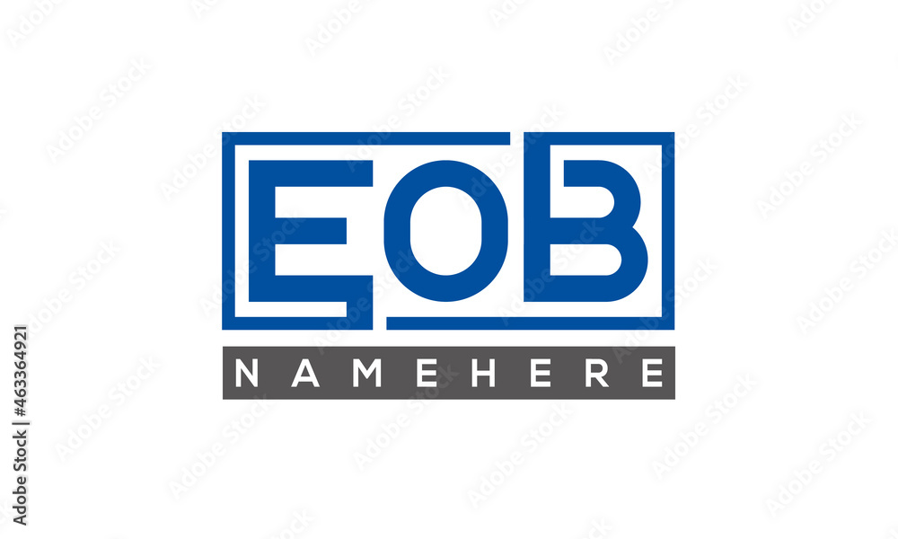 EOB creative three letters logo EOB creative three letters logo