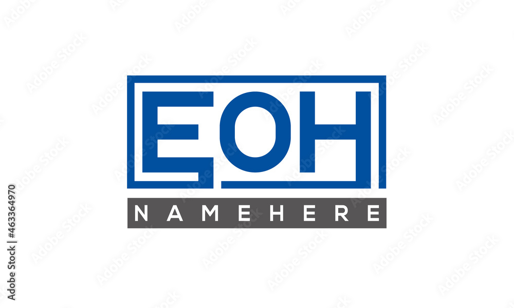EOH creative three letters logo EOH creative three letters logo