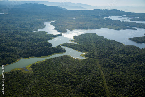 Aerial view of body of water - lake. High quality photo © Buonaventura