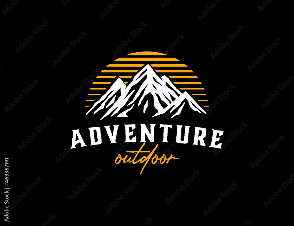 Modern mountain outdoor logo company