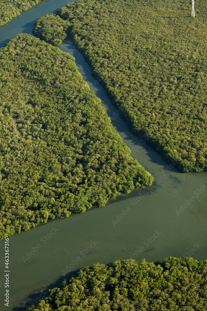 Aerial view of body of water - river - rivers. High quality photo